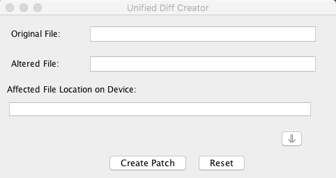 Unified Diff Creator 1.3 : Main Window