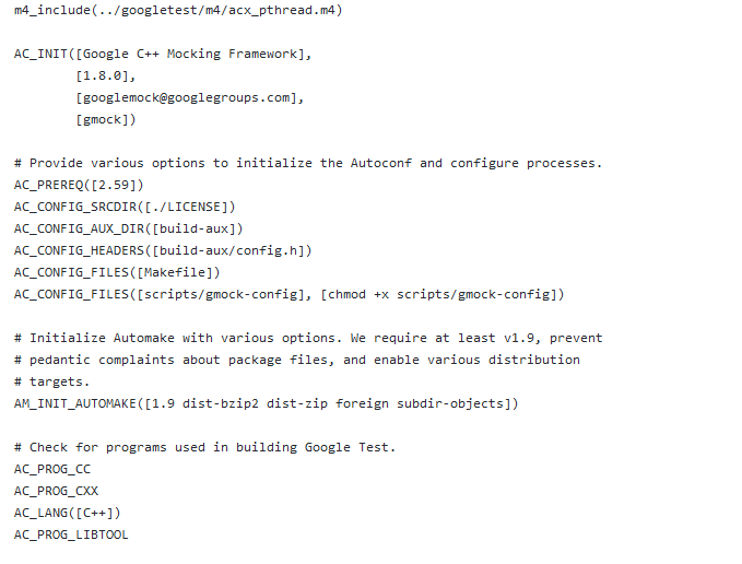 Google Mock 1.7 : Sample code window