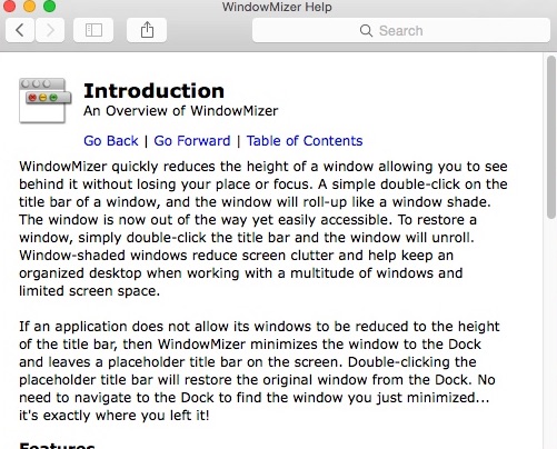 WindowMizer 4.4 : Help Guide
