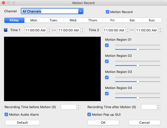 UnionCamManager 1.5 : Motion Record