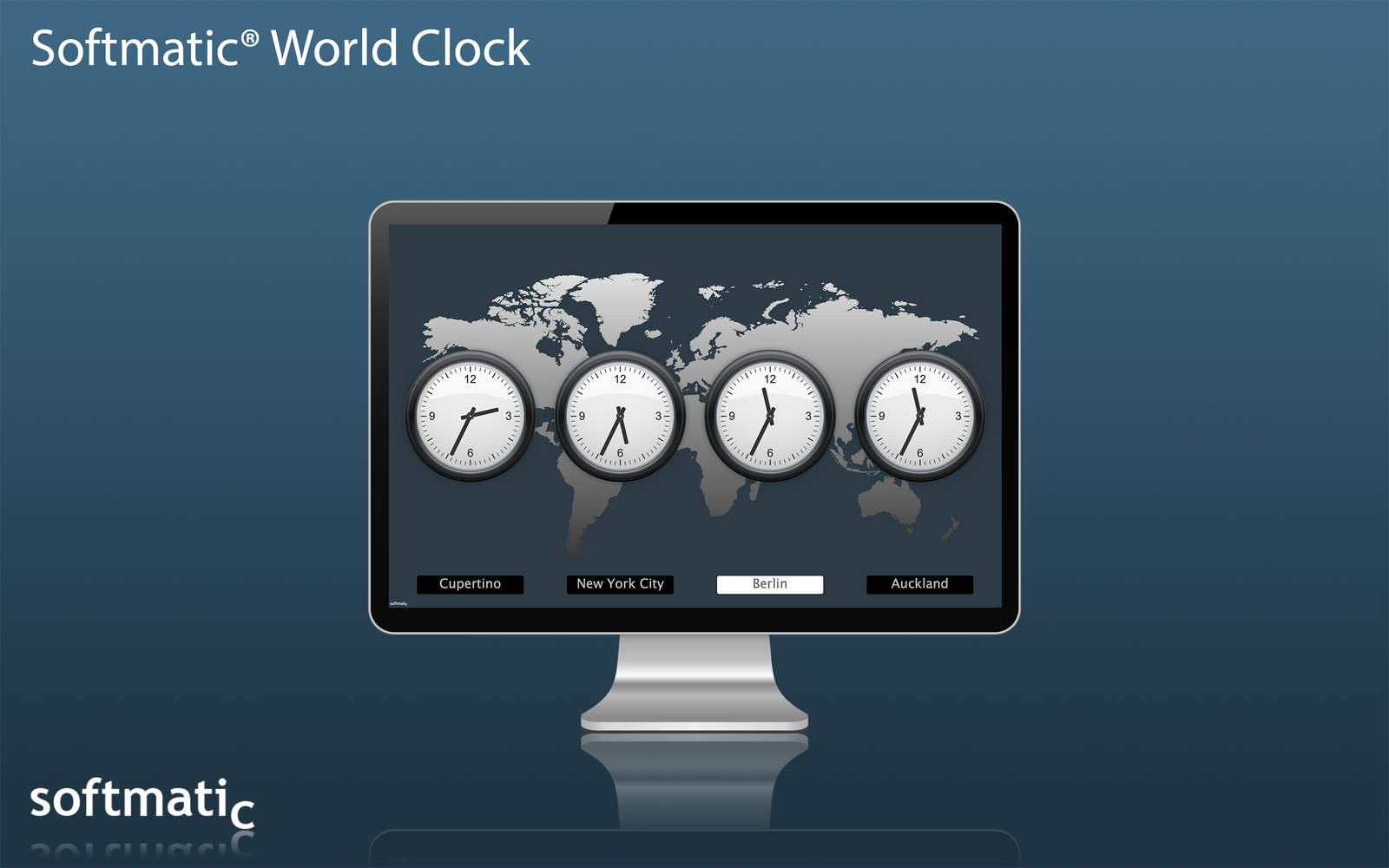 World Clock App 1.0 : Main Window
