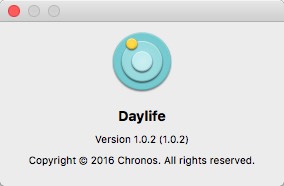 Daylife 1.0 : About Window