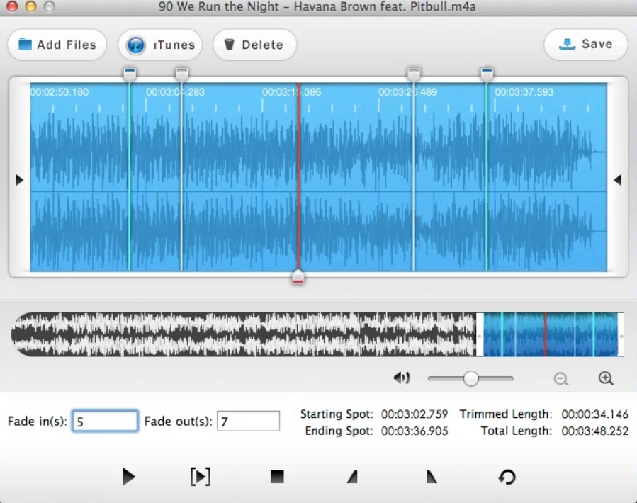 Audio Cutter 3.2 : Fade Effects