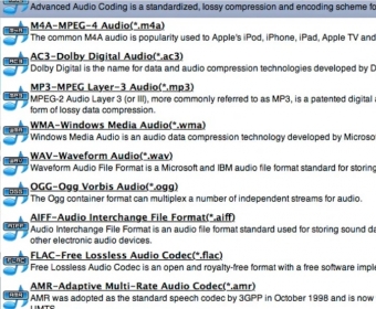 Output Formats