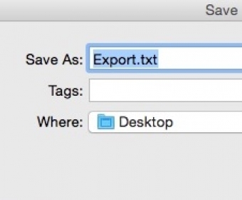 Exporting Email Addresses