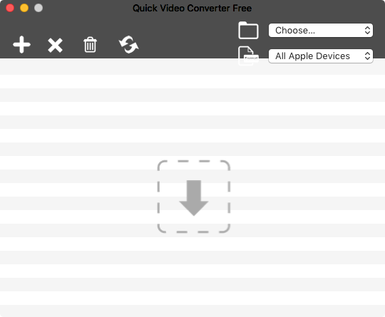 Quick Video Converter Free 1.0 : Main window
