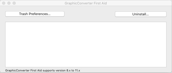 GraphicConverter First Aid 2.3 : Main Screen