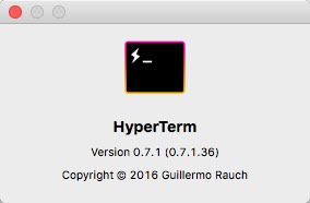 HyperTerm 0.7 : About Window