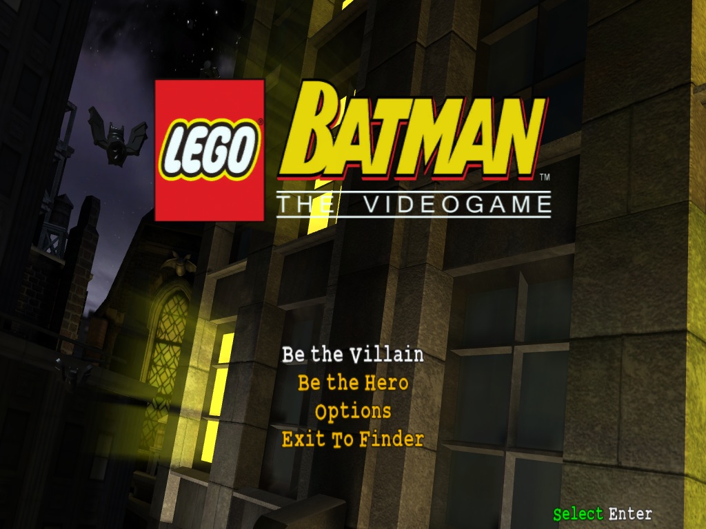 LEGO Batman 1.0 : Main menu