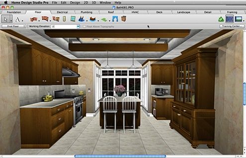 Home Design Studio Pro 12.0 : Program window