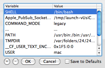 AppLaunch 3.2 : Environment Variables