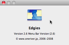Edgies 2.6 : About Window