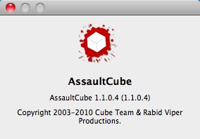 AssaultCube 1.1 : About window