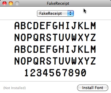 FakeReceipt 2.2 : Main window