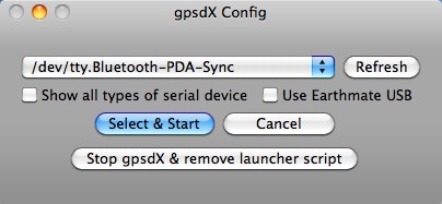 gpsdXConfig 1.4 : Main window