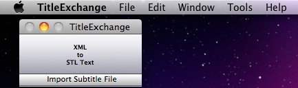 TitleExchange Pro 1.9 : Main window