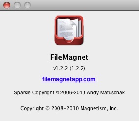FileMagnet 1.2 : About window