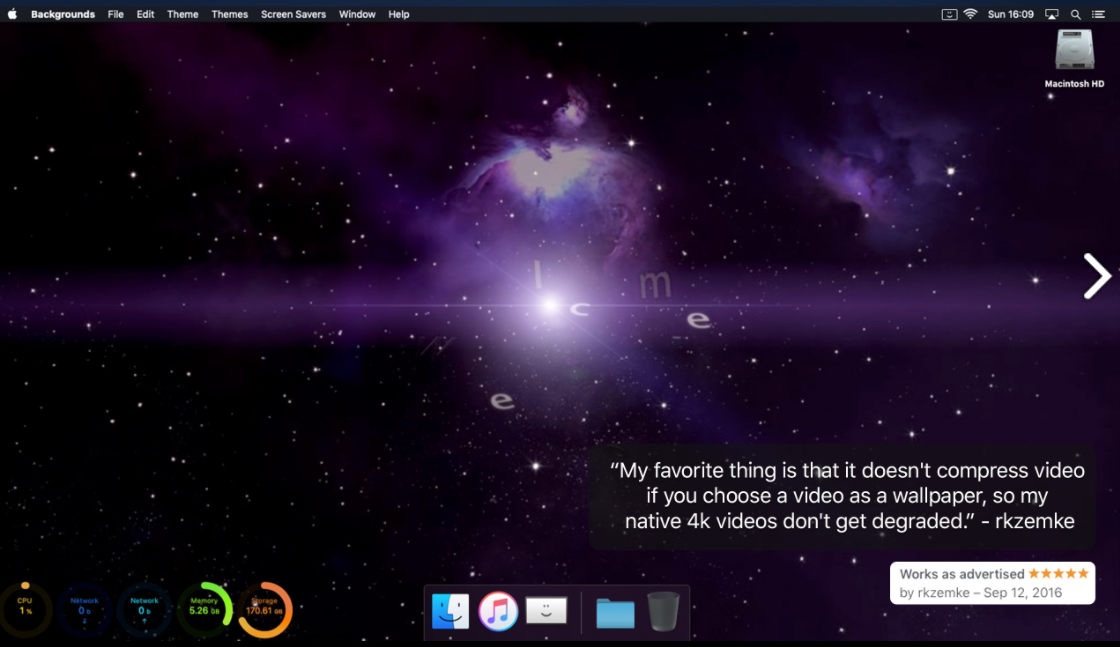 Backgrounds 9.2 : Video player