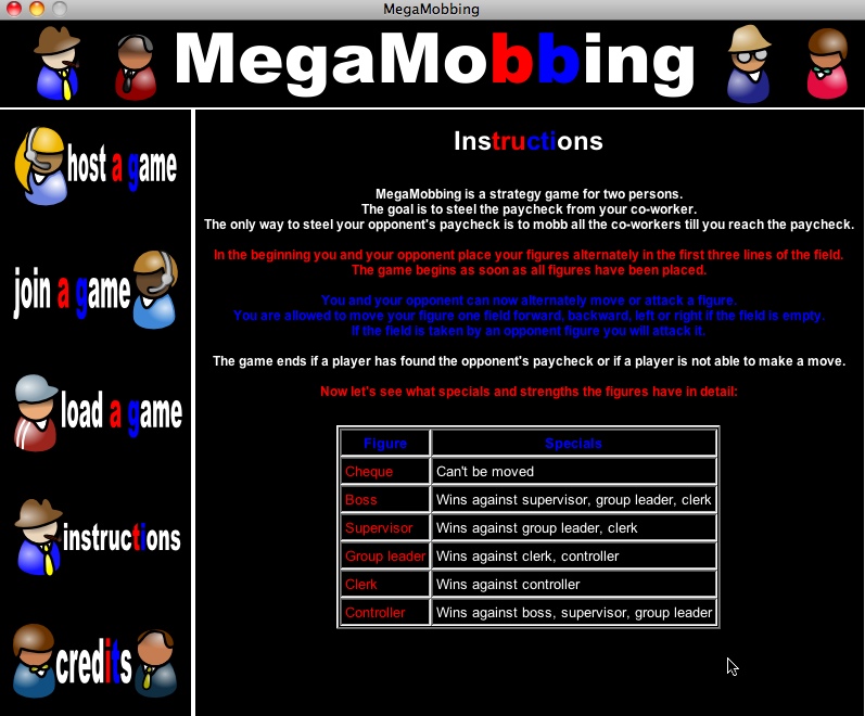 MegaMobbing 2.0 : Main window