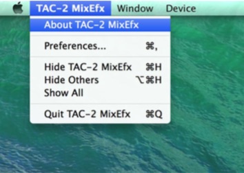TAC-2 MixEfx 2.1 : Main window