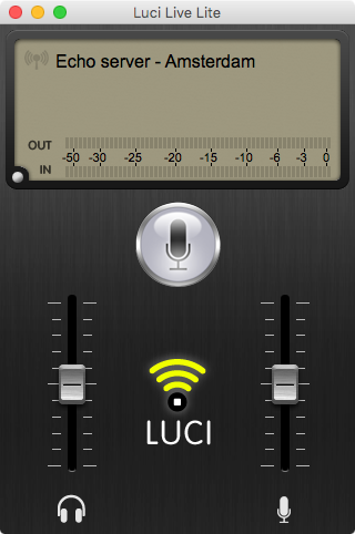 Luci Live Lite 1.9 : Main window