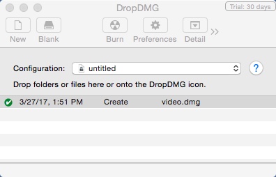 DropDMG 3.4 : Main Window