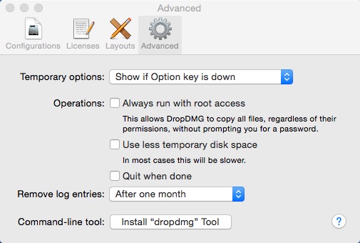 DropDMG 3.4 : Configuring Advanced Settings