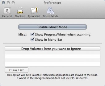 Configuring Ghost Mode Settings