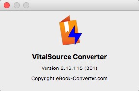 VitalSource Converter 2.1 : About Window