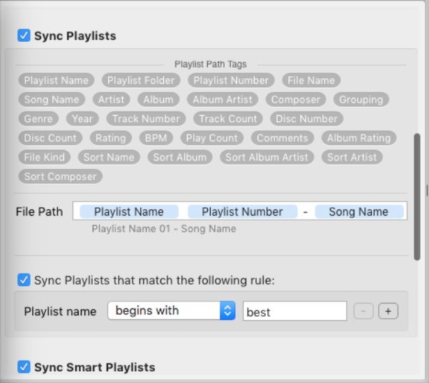 OneWaySync 3.1 : Sync Playlist