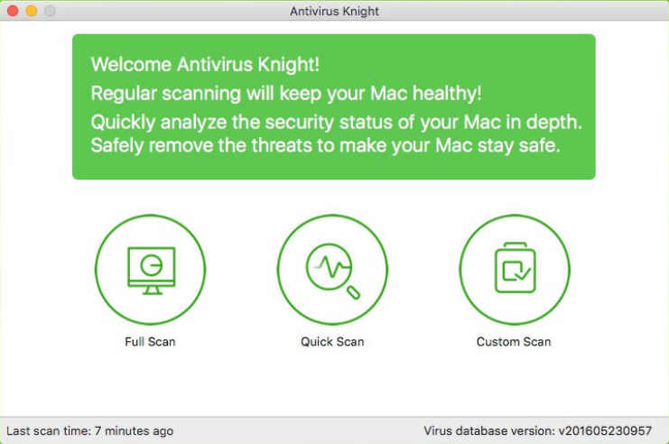 Antivirus Knight 1.0 : Main Window