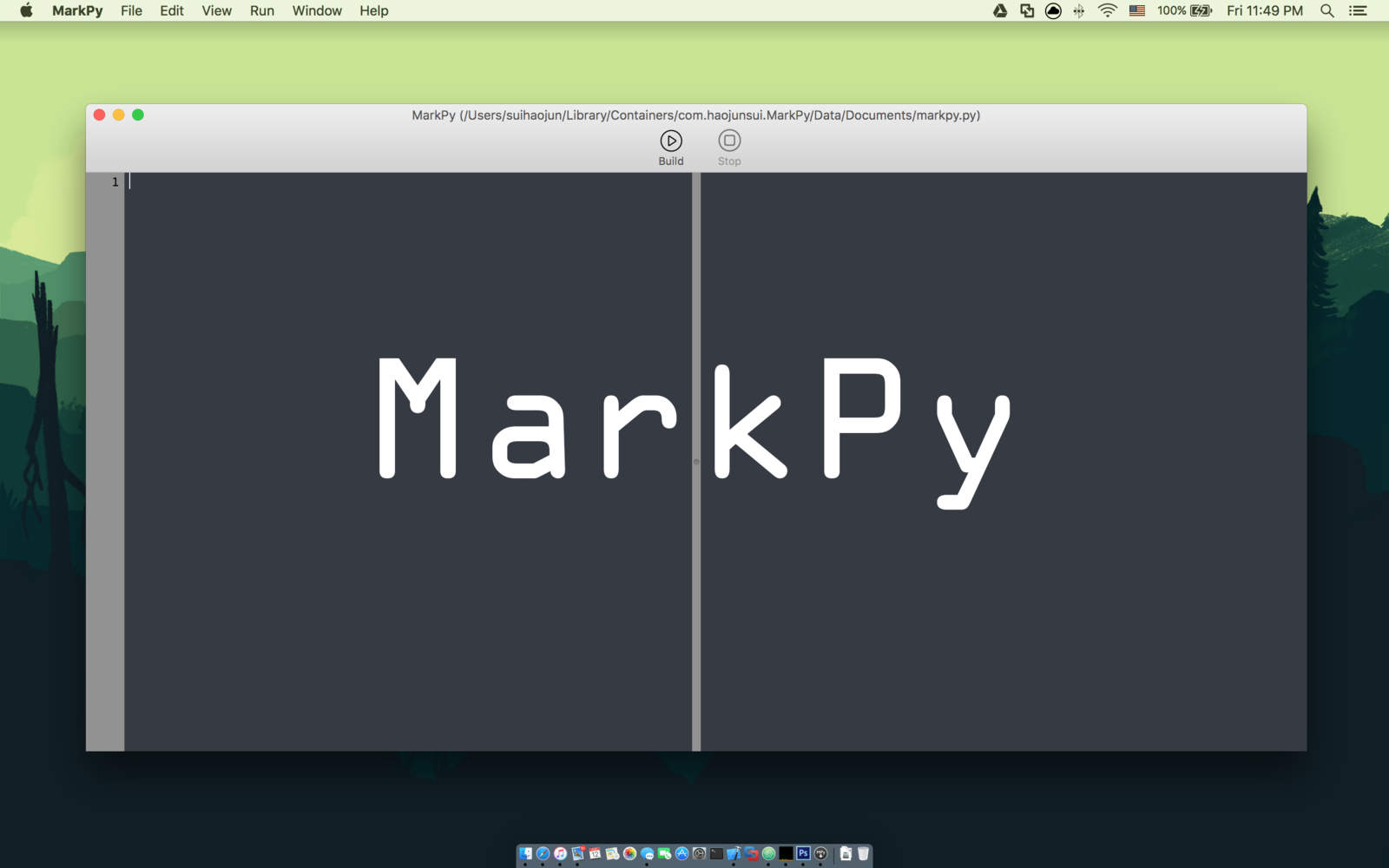 MarkPy 1.1 : Main Window