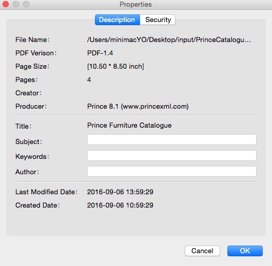 Foxit Reader 2.1 : Checking PDF Properties