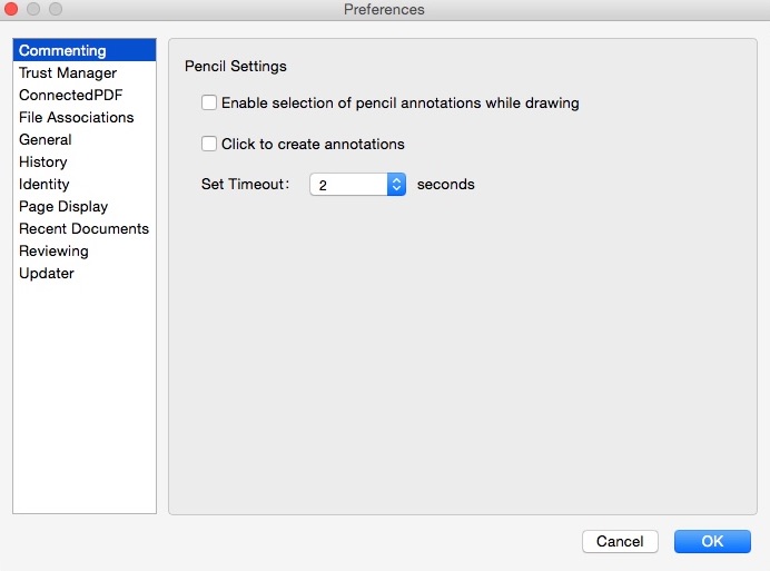 Foxit Reader 2.1 : Preferences Window