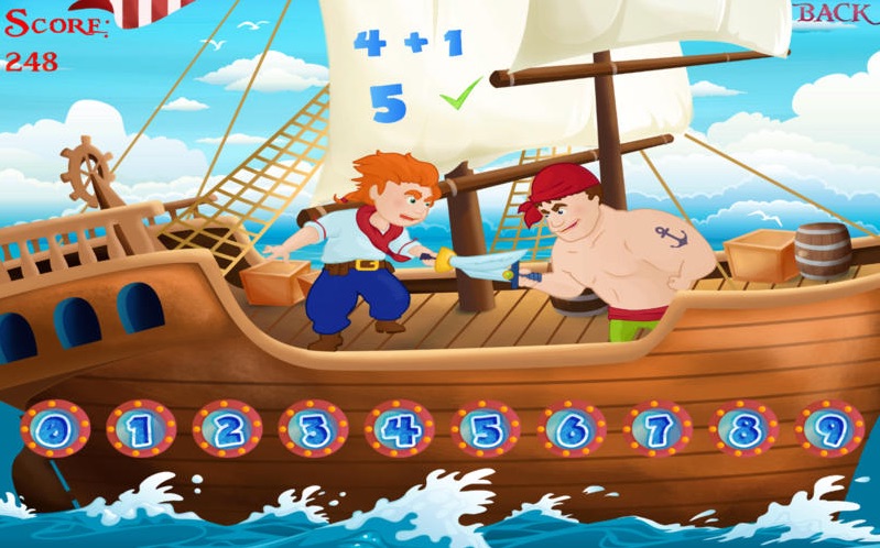 Pirate Sword Fight - Fun Educational Counting Game For Kids - Lite Version 1.0 : Main window