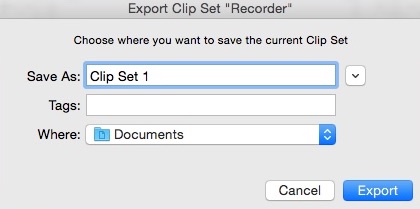 iClip 5.2 : Exporting Clippings List