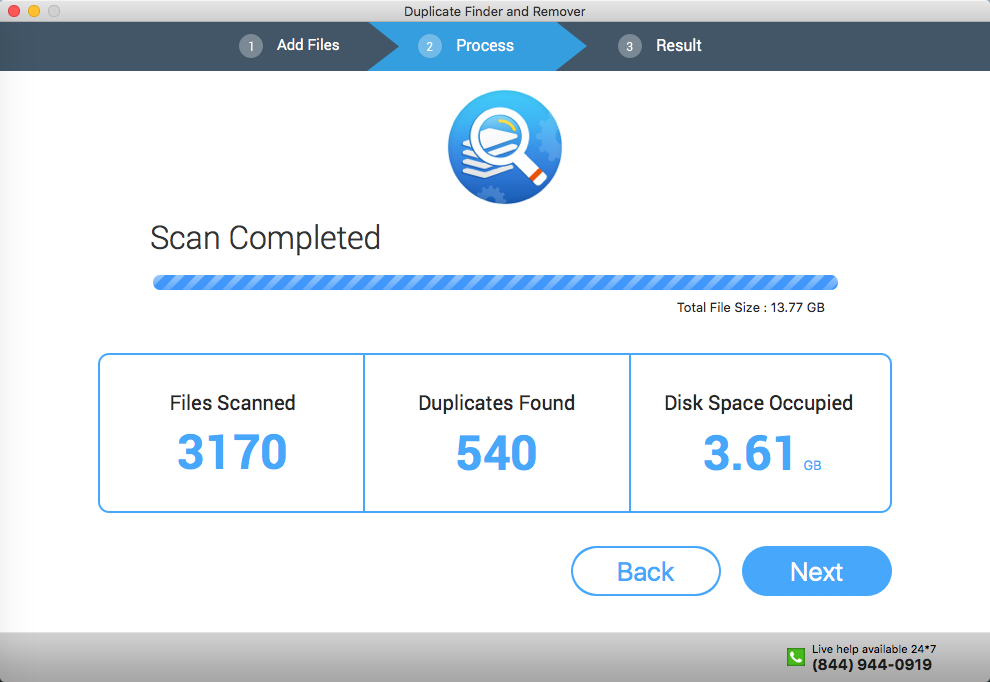 Duplicate Finder and Remover 1.2 : Scan Results