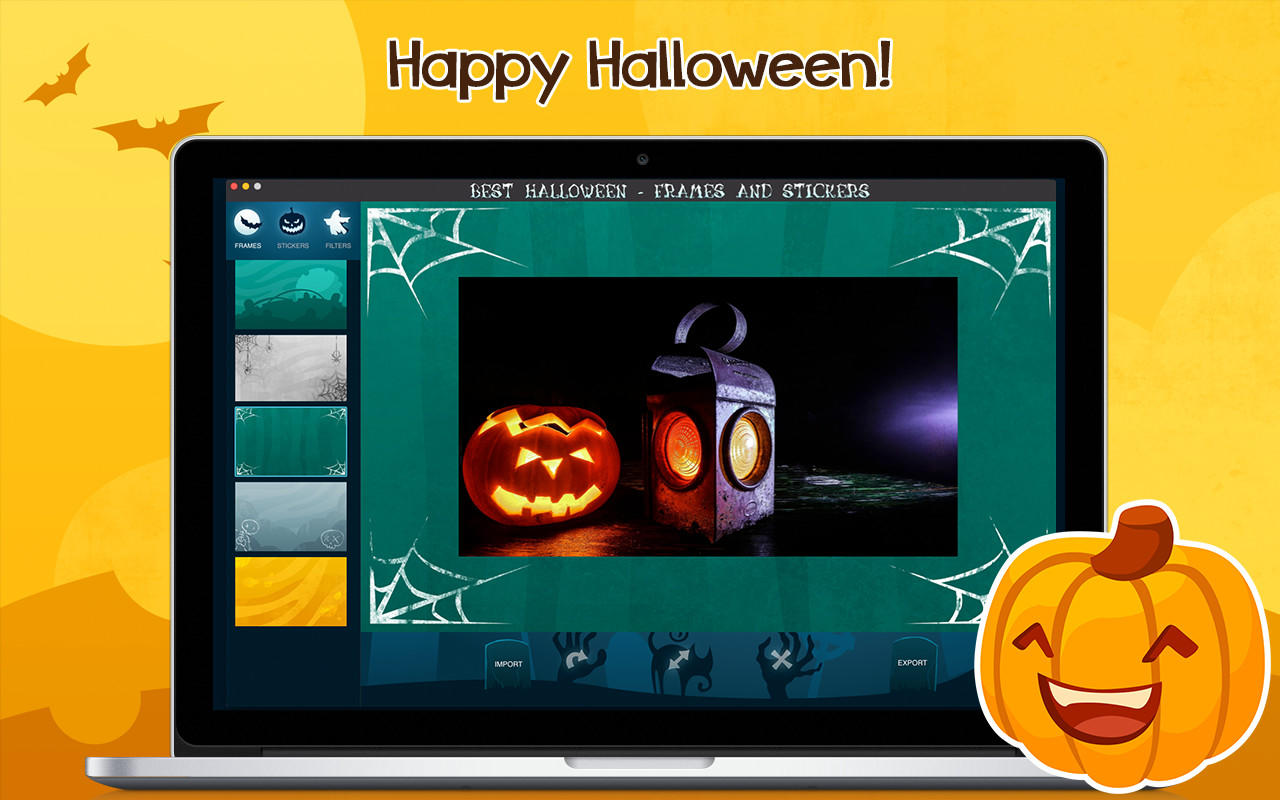 Best Halloween - Frames & Stickers 1.0 : Main Window