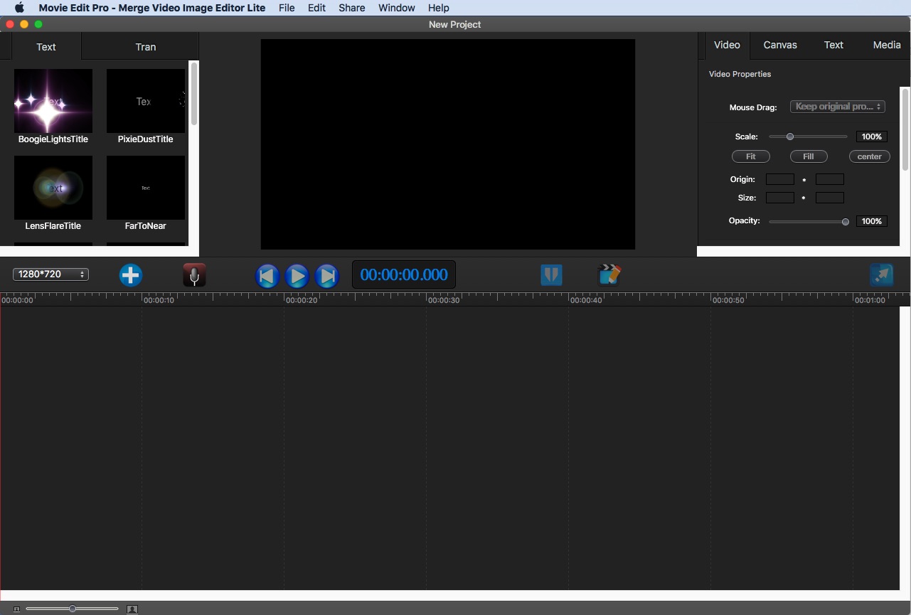 Movie Edit Pro - Merge Video Image Editor Lite 3.3 : Main window