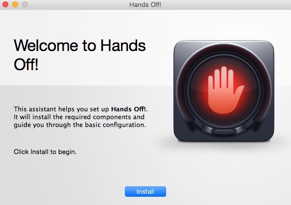 Hands Off! : Welcome Window