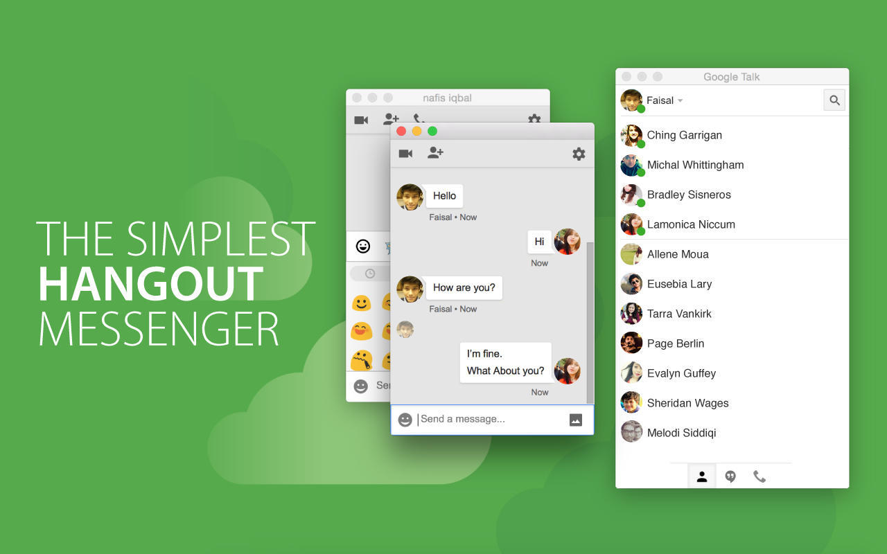 Messenger for Hangouts 1.0 : Main Window