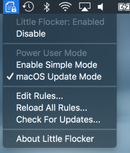 Little Flocker 1.0 beta : Main window