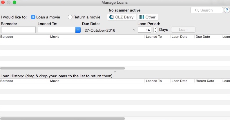 Movie Collector 16.1 : Manage Loans