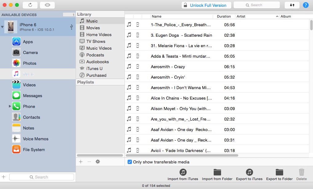 iMazing 2.0 : Checking iOS Music Files