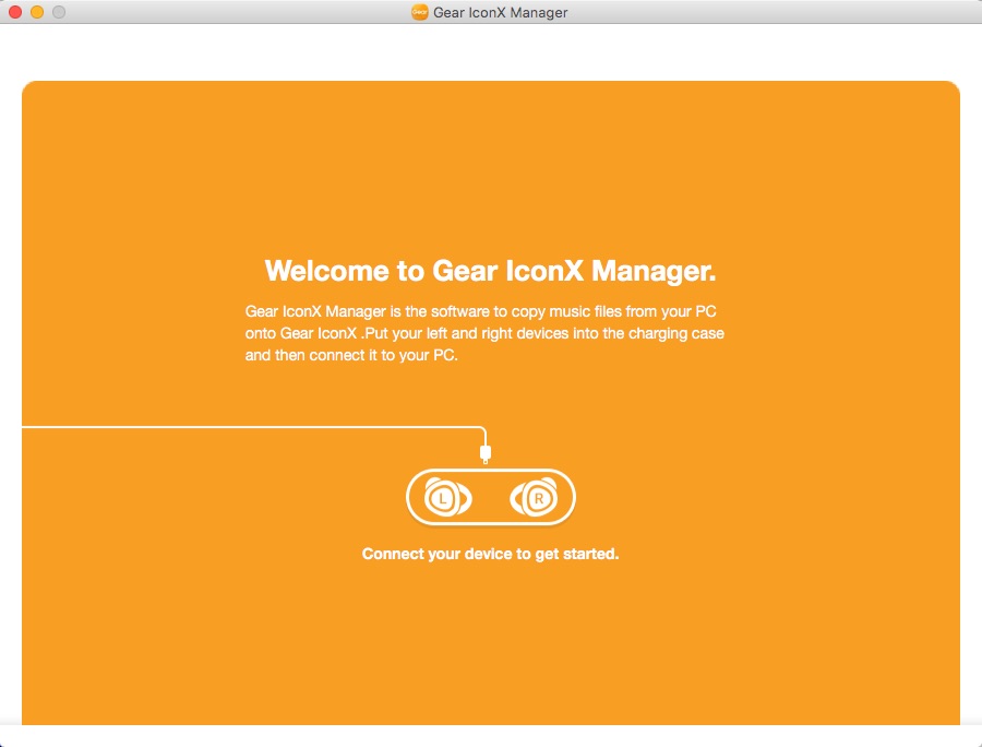 Gear IconX Manager 1.0 : Main window