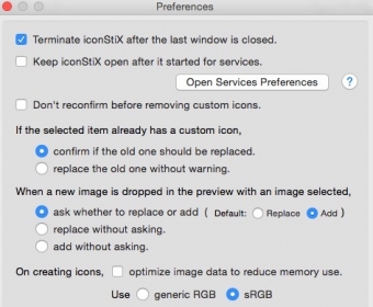 Preferences Window