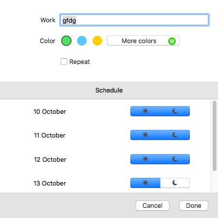 My Work Schedule - Business Planning 2.5 : Edit Task