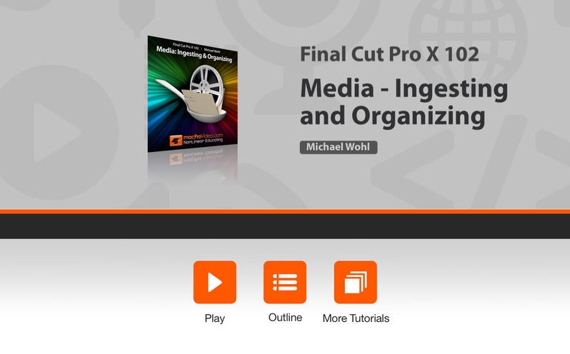 Course For Final Cut Pro X 102 - Media - Ingesting and Organizing 2.1 : Main window
