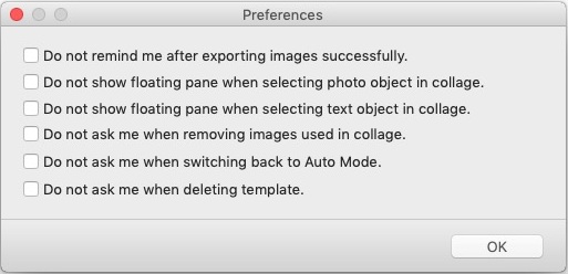 CollageIt 3 Free 3.6 : Preferences