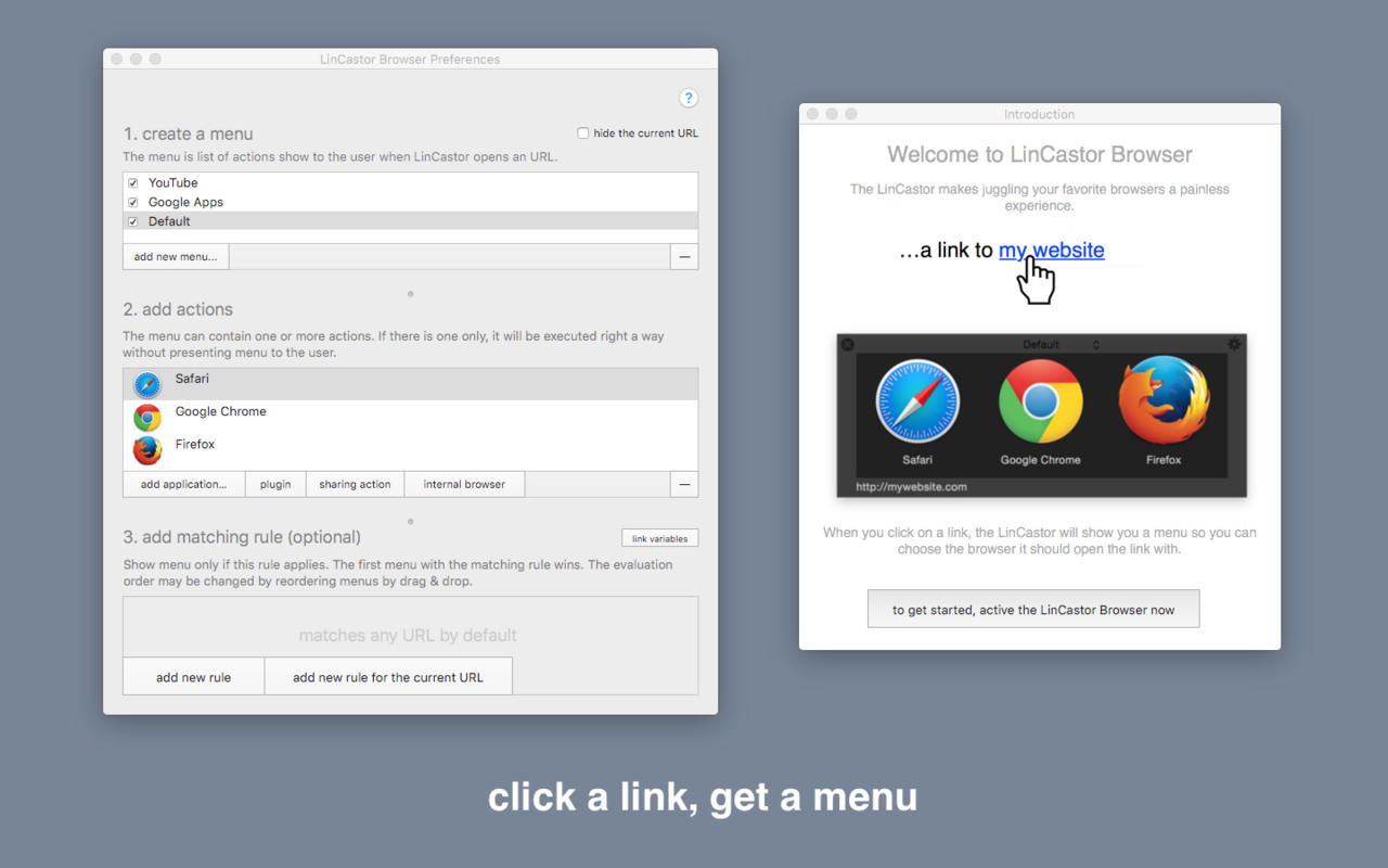 LinCastor Browser 2.3 : Main Window